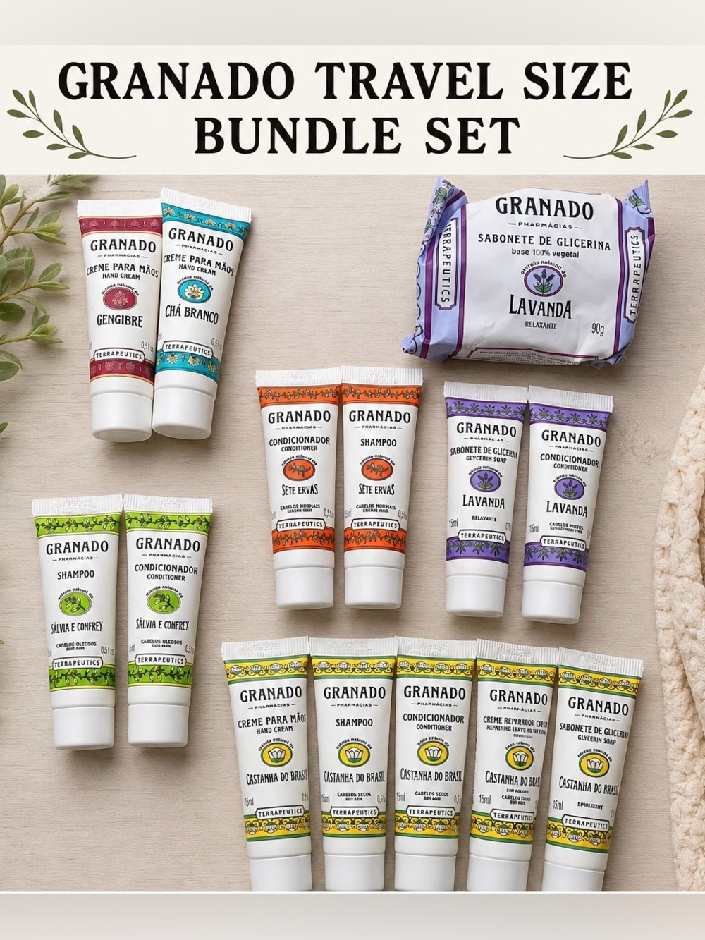 GRANADO Travel Gift Size Bundle — 14-Piece Set Brasilian
